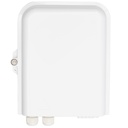 Fiber Access Terminal (BTFAT0211W) White color,  loaded with , 8 X SC/APC - SC/APC - Simplex Adapters , 8 X OS2 1.5M (Yellow) Pigtails