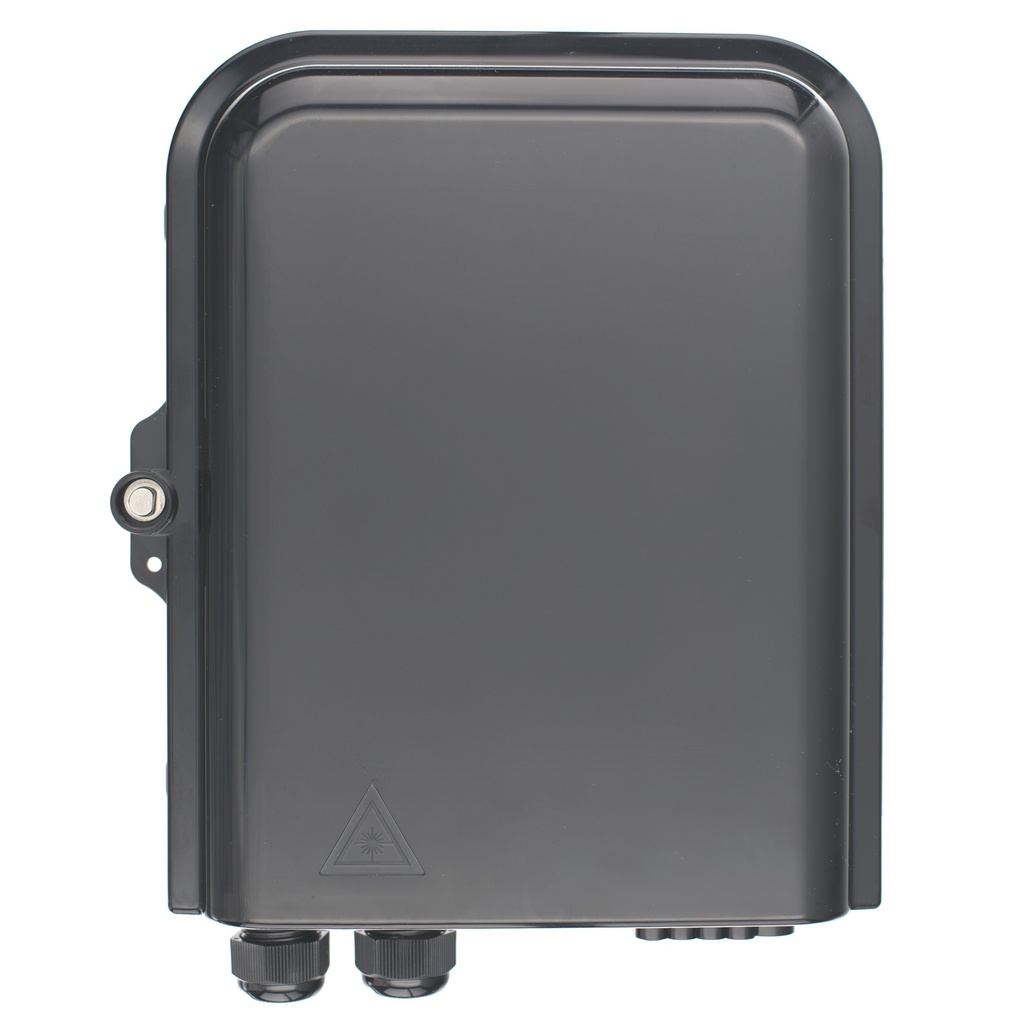 Fiber Access Terminal (BTFAT0211B) Black color,  loaded with , 8 X SC/APC - SC/APC - Simplex Adapters , 1 X 1:8 Spliters