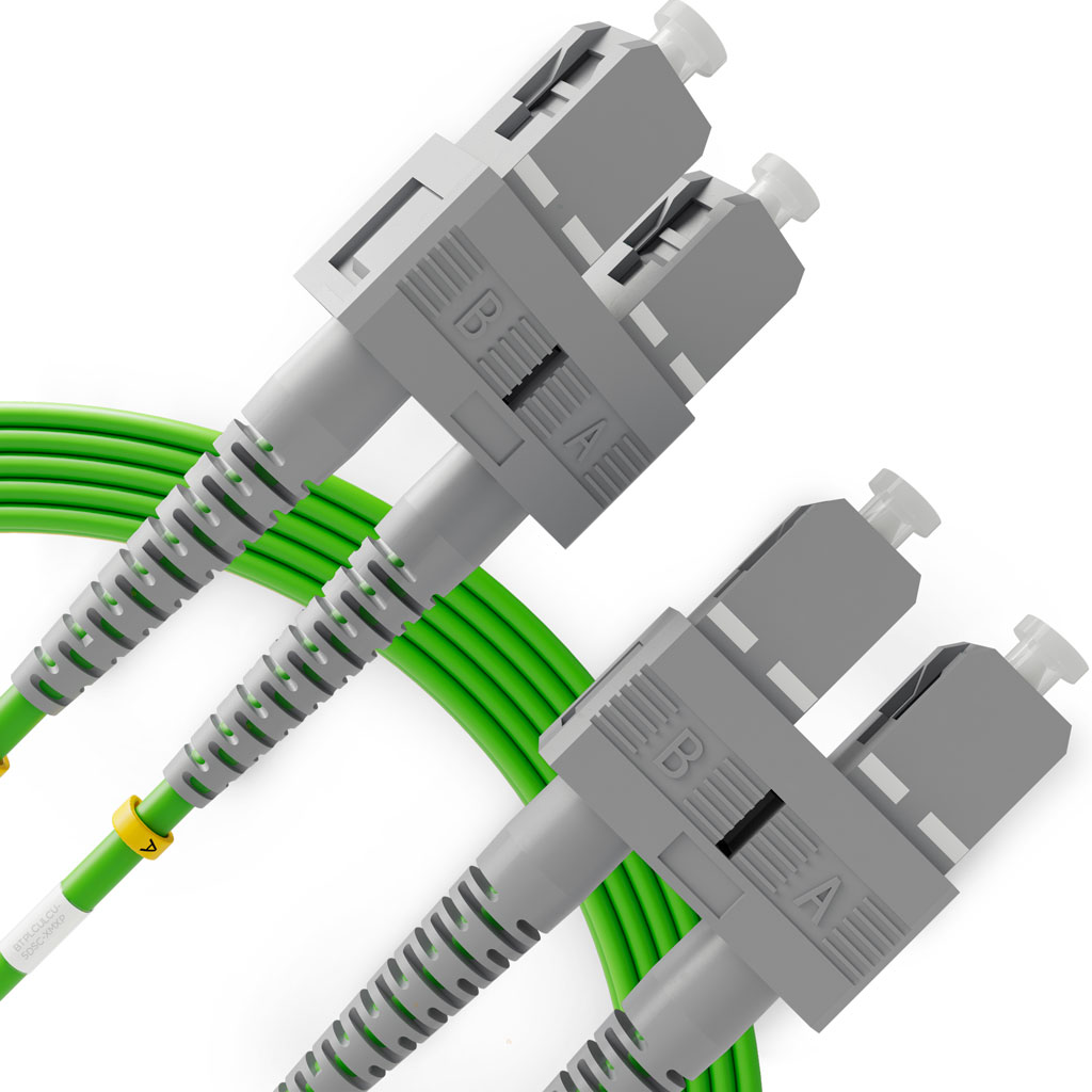 ​SC a SC Latiguillo Óptico Multimodo OM5 Duplex, UPC/UPC (1 Unidad)