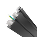 Cable Drop Figura 8 Beyondtech (Negro) - 6 Fibras - SM OS2 / 9/125 µm, G.657.A2 1 km