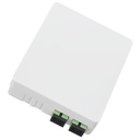 Optical Termination Box (BTOTB0411W) White color loaded with , 2 X SC/APC - SC/APC - Simplex Adapters , 2 X OS2 1M (Yellow) Pigtails 
