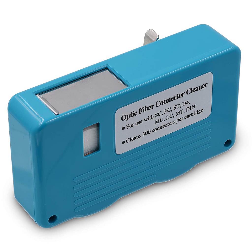 Caja limpiadora de fibra óptica (para conectores de fibra óptica (LC, ST, SC, FC, SMA D-4 y DIN),