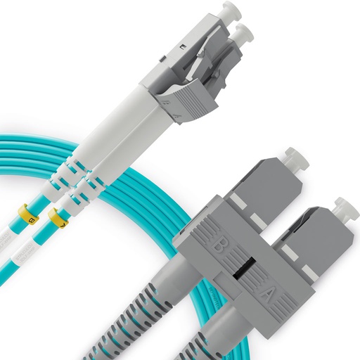 Cable De Fibra óptica OM4 Multimodo MMF Duplex 50µm/125µm LC-LC De 50cm | Leroy Merlin