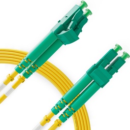 LC a LC Latiguillo Óptico Monomodo OS1 Duplex, APC/APC (1 Unidad)