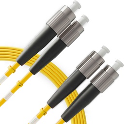 FC a FC Latiguillo Óptico Monomodo OS2 Duplex, UPC/UPC (1 Unidad)