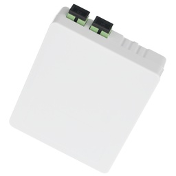 [BTOTB0411201202W] Roseta Óptica (BTOTB0411W) de color Blanco equipada con , 2 Adaptadores SC/APC - SC/APC - Simplex , 2 Pigtails OS2 1M (Amarillo)