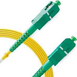 ​SC a SC Latiguillo Óptico Monomodo OS1 Simplex, APC/APC (1 Unidad)